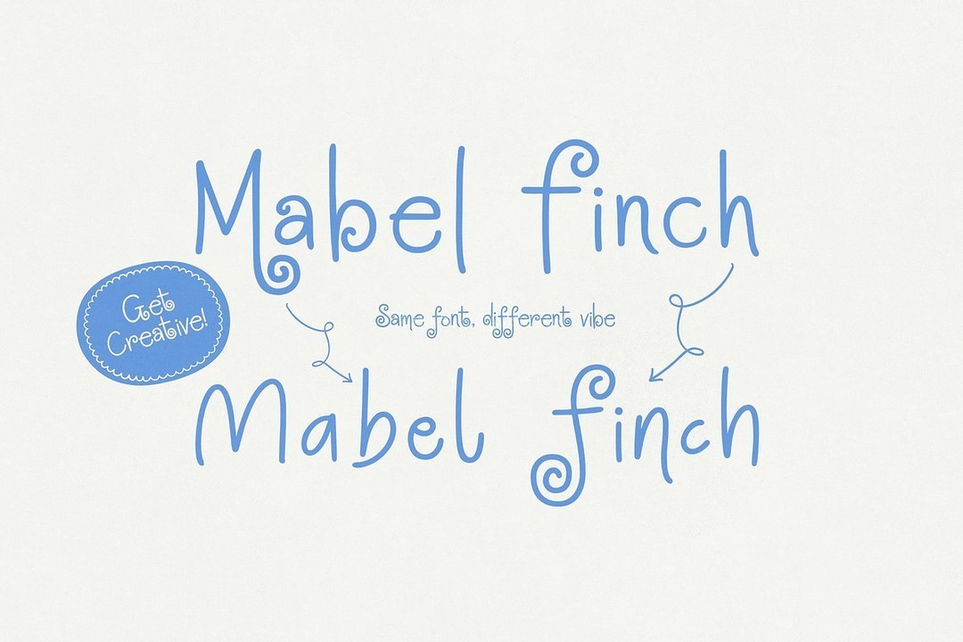 Mabel Finch趣味手写英文字体